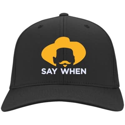 when 1, Black, Twill Cap