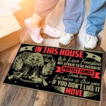 2VT. In This House We Love Freedom Doormat mockup 6