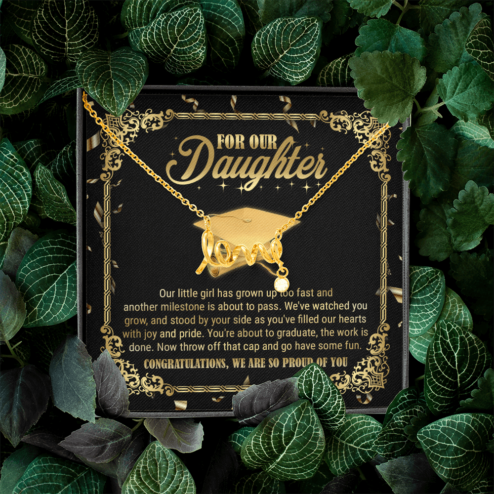 For Our Daughter Our Little Girl Has Grown Up Too Fast And Another Milestone Scripted Love Necklace