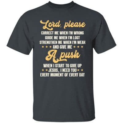 2. Lord Please Tee 1, Dark Heather, Unisex T-Shirt