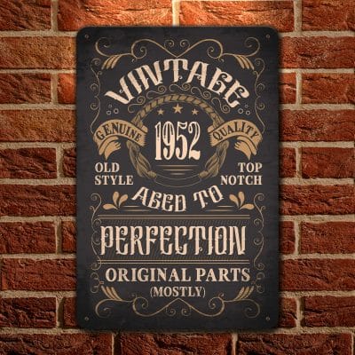 1952 Genuine Quality Aged to Perfection Original Parts Mostly Decorative Metal Sign - Vintage Wall Design - Outdoor Decor Metal Sign