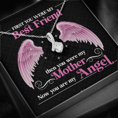 Alternative view of First You Were My Best Friend Then You Were My Mother Now You Are My Angel Alluring Necklace