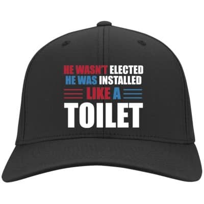 He Wasn't Elected He Hat, Black, Twill Cap