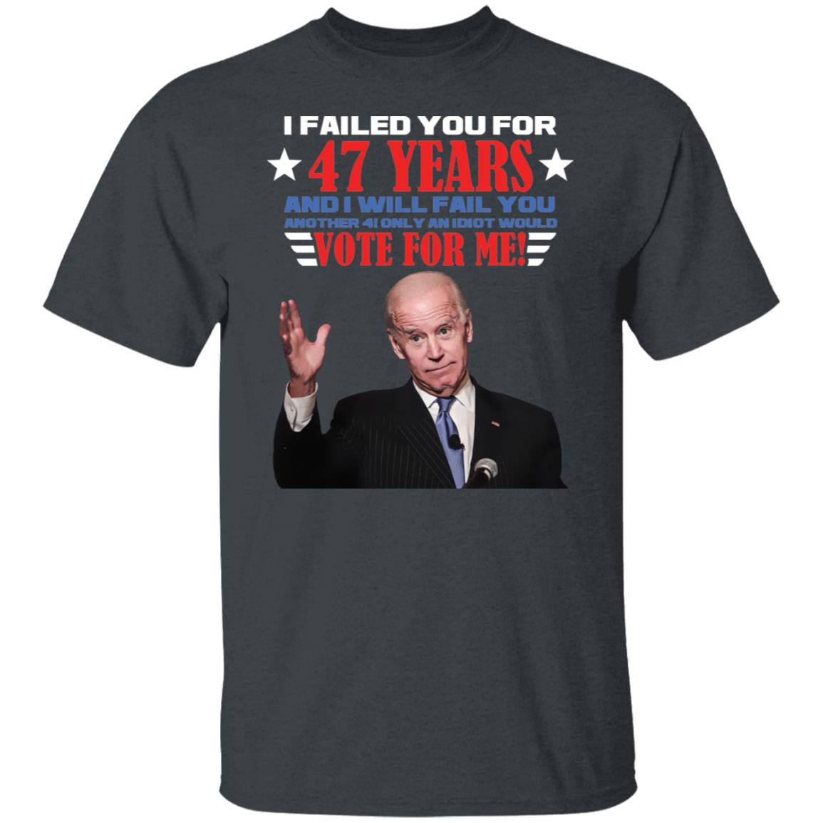 Anti Biden 2, Dark Heather, Unisex T-Shirt