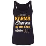 karma tank 2, Black, Ladies Tank Top