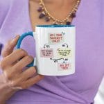 4O. Favourite Child-11-oz-color-rim-mug-1mockup-of-a-tattooed-woman-leaning-on-a-bar-27841