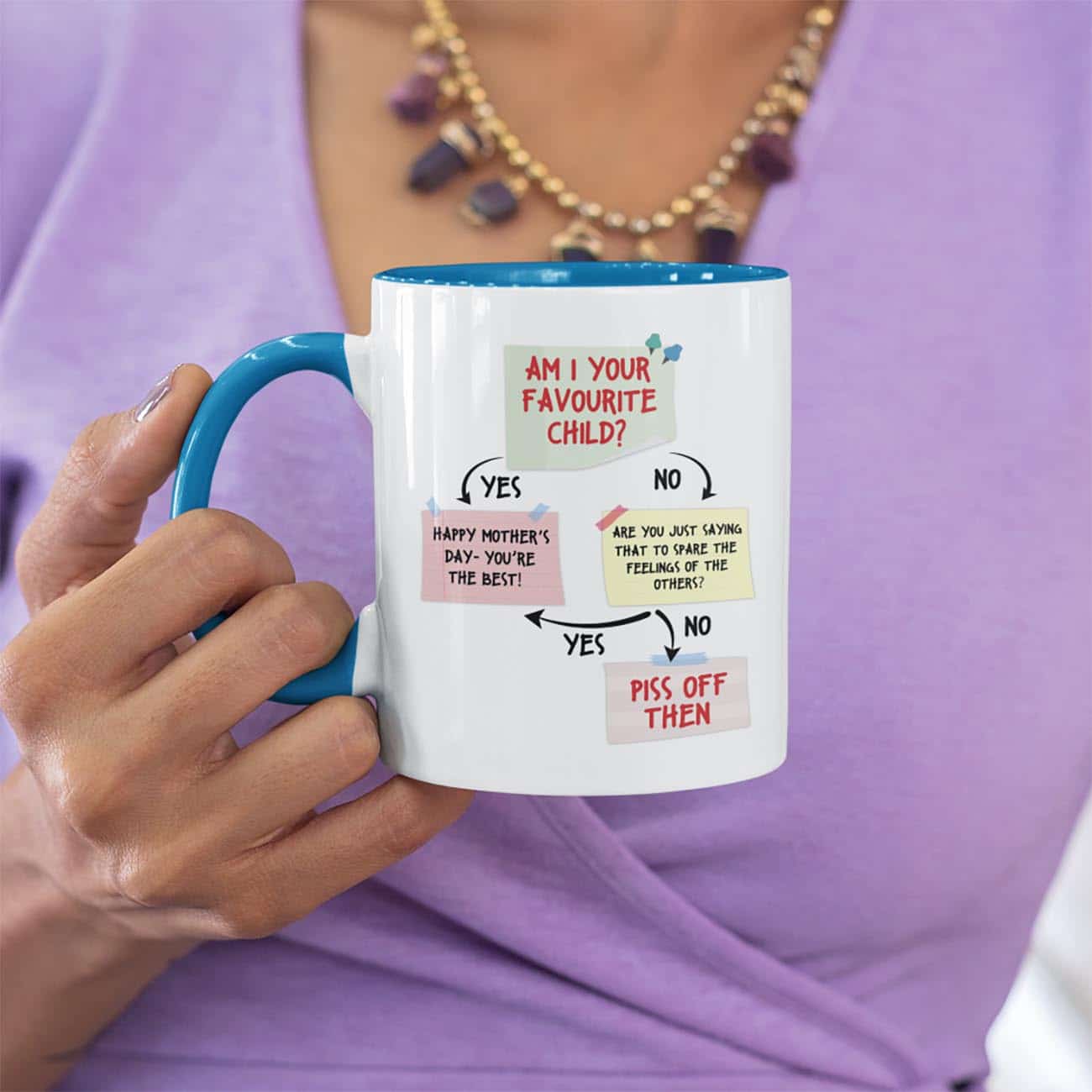 4O. Favourite Child-11-oz-color-rim-mug-1mockup-of-a-tattooed-woman-leaning-on-a-bar-27841