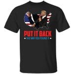 2P. Put it back biden, Black, Unisex T-Shirt 2P. Put it back biden, Black, Unisex T-Shirt