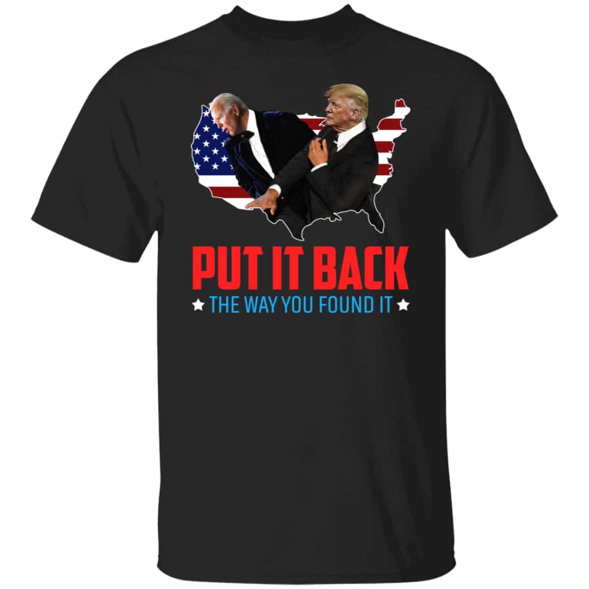 2P. Put it back biden, Black, Unisex T-Shirt 2P. Put it back biden, Black, Unisex T-Shirt