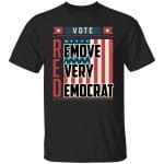 7VT. Remove Every Democrat 2, Black, Unisex T-Shirt