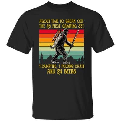 6VT. Bigfoot About Time To Break 1, Black, Unisex T-Shirt