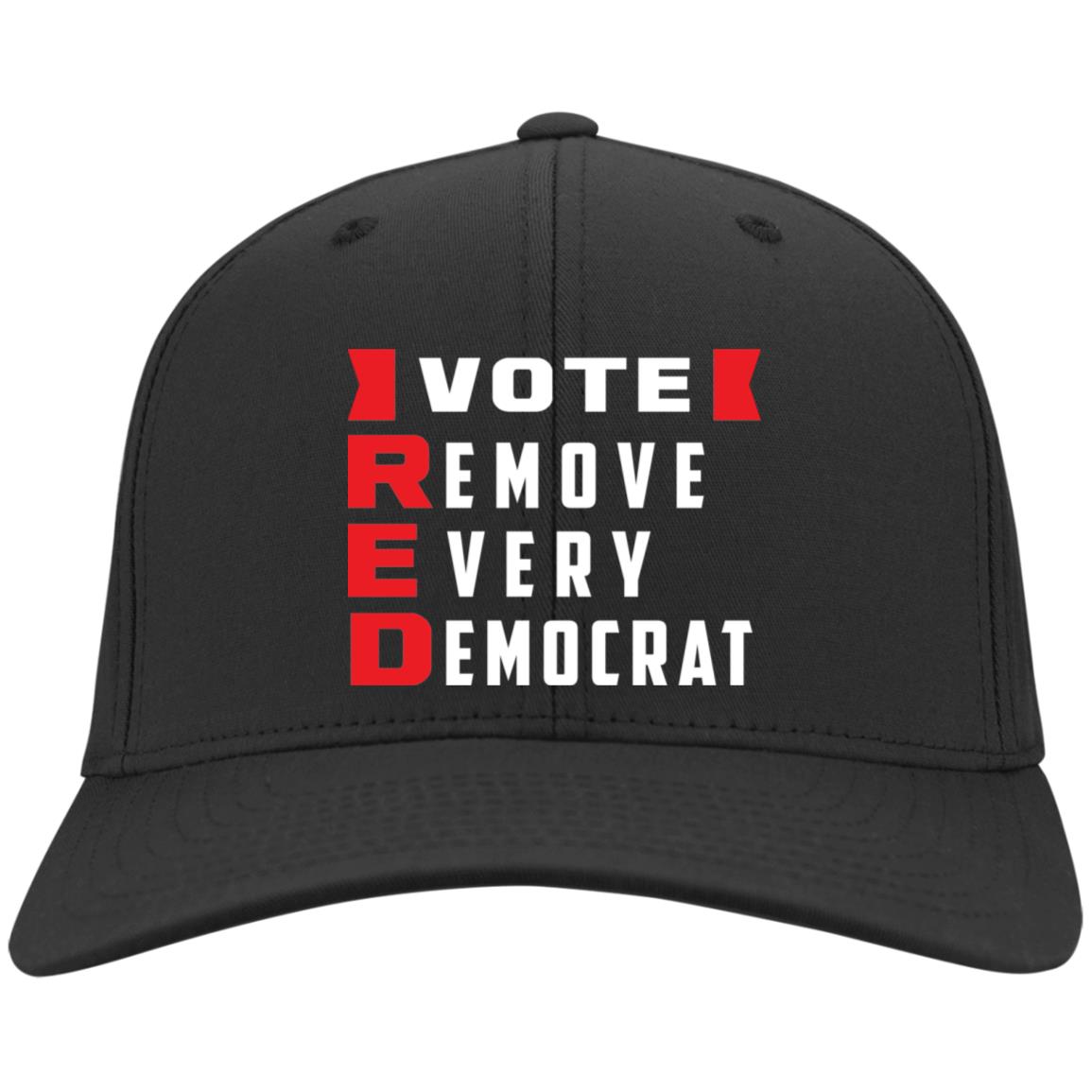 7VT. Remove Every Democrat hat, Black, Twill Cap