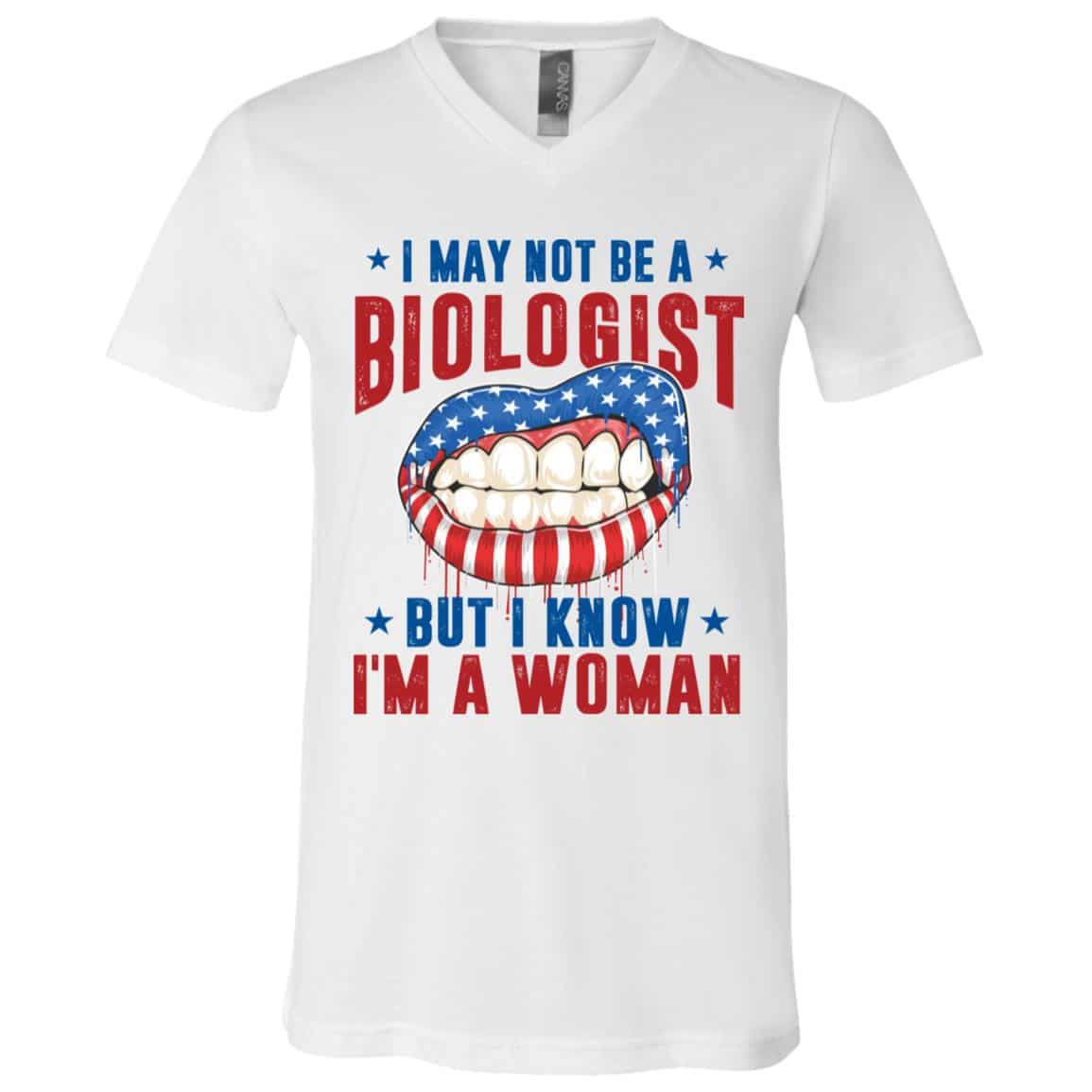 2Th. Not Be A Biologist 1, White, V-Neck T-Shirt 2Th. Not Be A Biologist 1, White, V-Neck T-Shirt