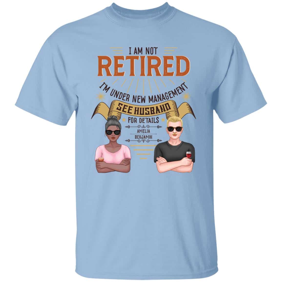 Personalized husband shirt, Light Blue, Unisex T-Shirt