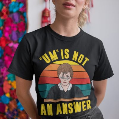 Alternative view of Um Is Not an Answer Ruth Bader Shirt for Women - Feminist Tee Shirt