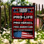 3O. Turmp Pro God (30x40) Garden Flag Mockup 6