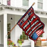 3O. Turmp Pro God (30x40) House Flag Mockup 7