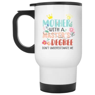14 oz. White Travel Mug