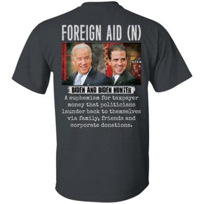 7VT. Foreign Aid Biden Hunter, Dark Heather,