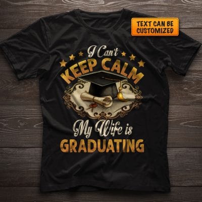 Alternative view of Personalized I Can't Keep Calm Personalized Graduation Gift T-Shirt - Senior 2022 Shirt - V-Neck Shirt