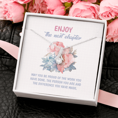 Alternative view of Enjoy the Next Chapter May You Be Proud of the Work You Have Done Alluring Beauty Necklace - Graduation Gift