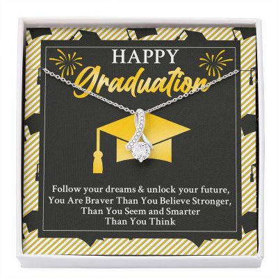Happy Graduation Follow Your Dreams And Unlock Your Future Alluring Beauty Necklace