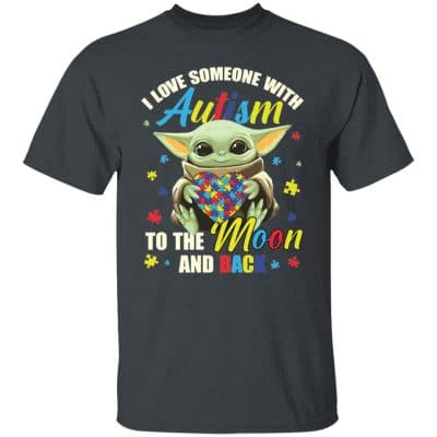 2VT. Yoda Love Someone With Autism, Dark Heather,