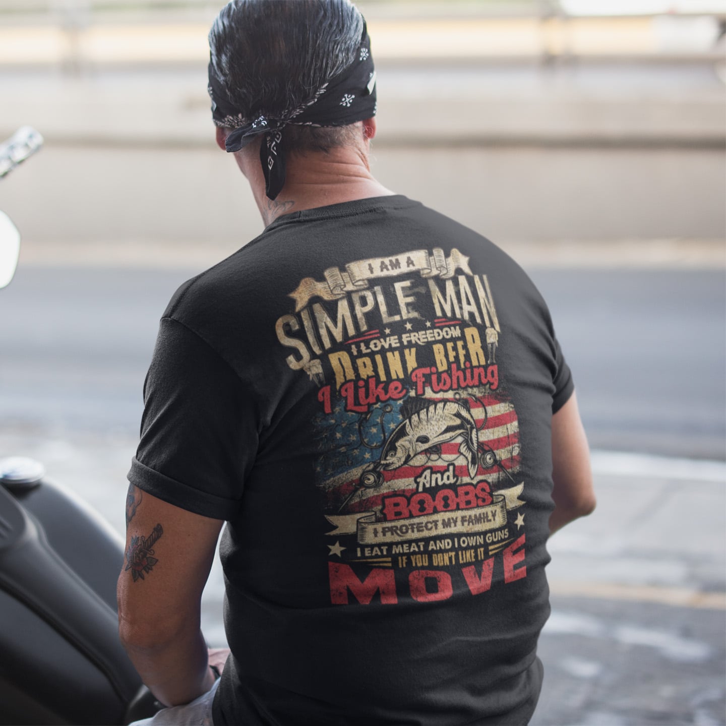 1VT. I Am A Simple Man I Like Fishing back shirt mk2