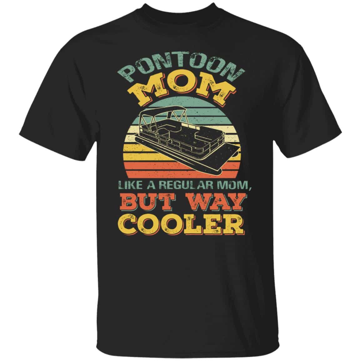 2Th. Pontoon mom, Black, Unisex T-Shirt