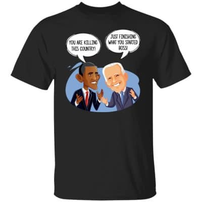 3VT. Obama Biden You Are Killing This Country, Black, Unisex T-Shirt