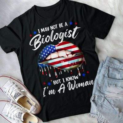 Alternative view of I May Not Be A Biologist But I Know I'm A Woman T-Shirt - V-Neck