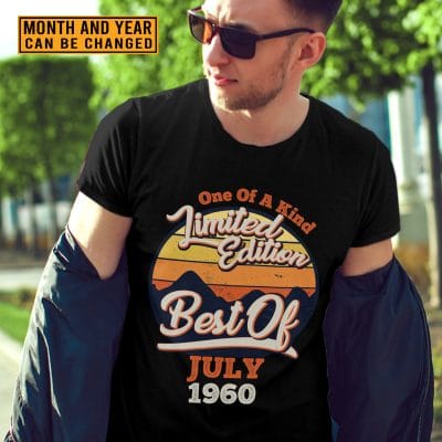Alternative view of Personalized One Of A Kind Limited Edition T-Shirt - Retro Vintage Birthday Shirt