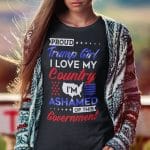 7VT_ Proud Trump Girl I Love My Country shirt mk1
