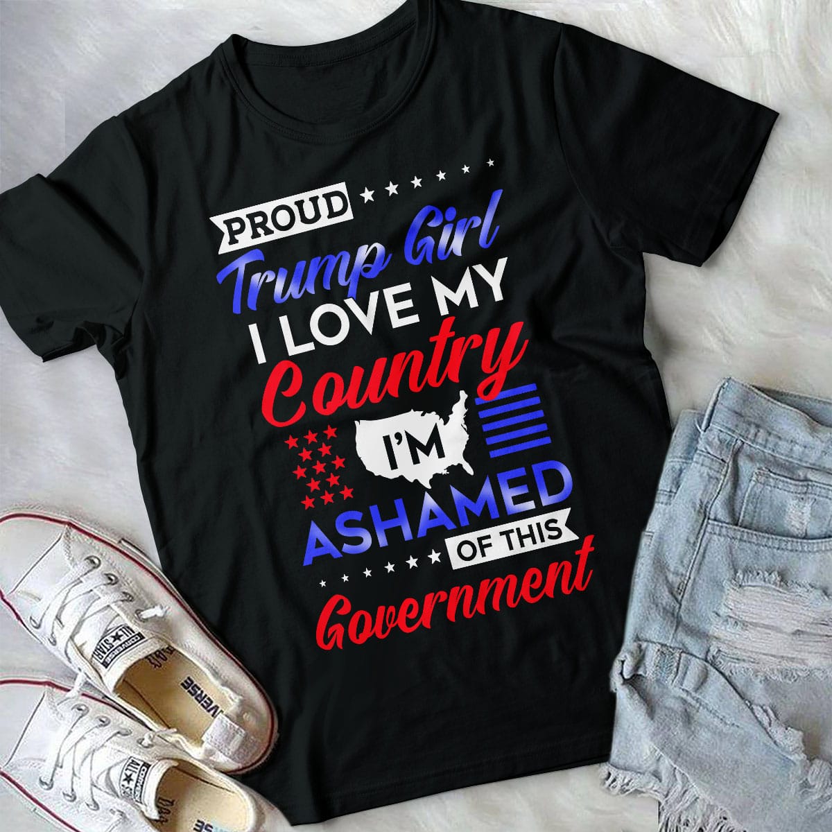 7VT_ Proud Trump Girl I Love My Country shirt mk2