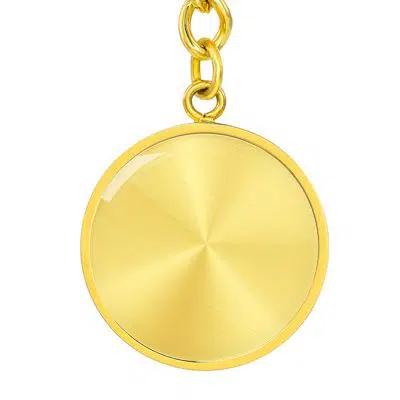 Circle Keychain (18K Yellow Gold)