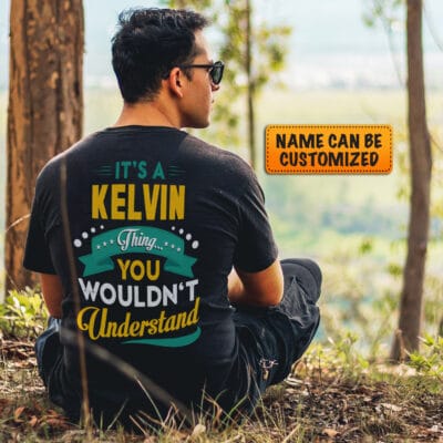 Alternative view of Personalized Name Shirt It's Your Name Thing You Wouldn't Understand Customized Print On Back T-Shirt