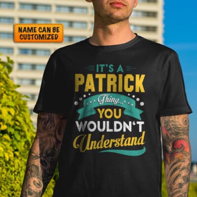 Alternative view of Personalized Name Shirt It's Your Name Thing You Wouldn't Understand Customized T-Shirt