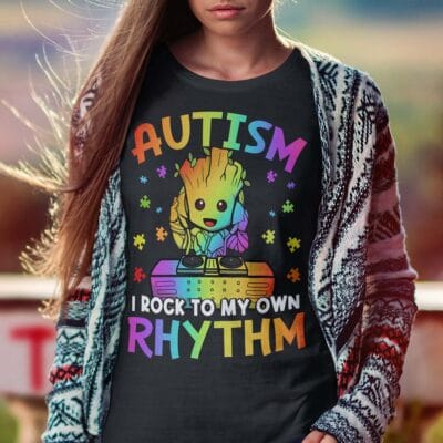 Alternative view of Autism I Rock To My Own Rhythm T-Shirt - Autism Awareness Shirt