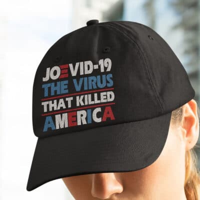 Alternative view of Joevid-19 The Virus That Killed America Twill Cap - High-Profile Snapback Hat