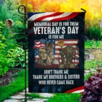 2Th. Memorial Day Is For Them Flag (30x40) Garden Flag Mockup 1