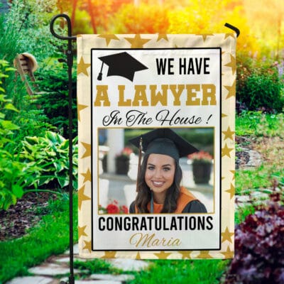 Personalized Photo Congratulations We Have A Senior In The House Garden Flag - House Flag