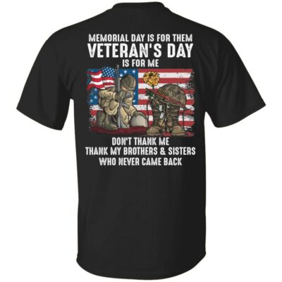 2Th. Memorial Day Is For Them 2, Black, Unisex T-Shirt