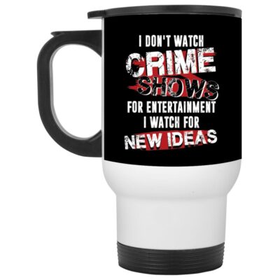 14 oz. White Travel Mug