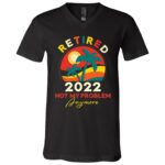 Personalized retired shirt, Black, V-Neck T-Shirt Personalized retired shirt, Black, V-Neck T-Shirt