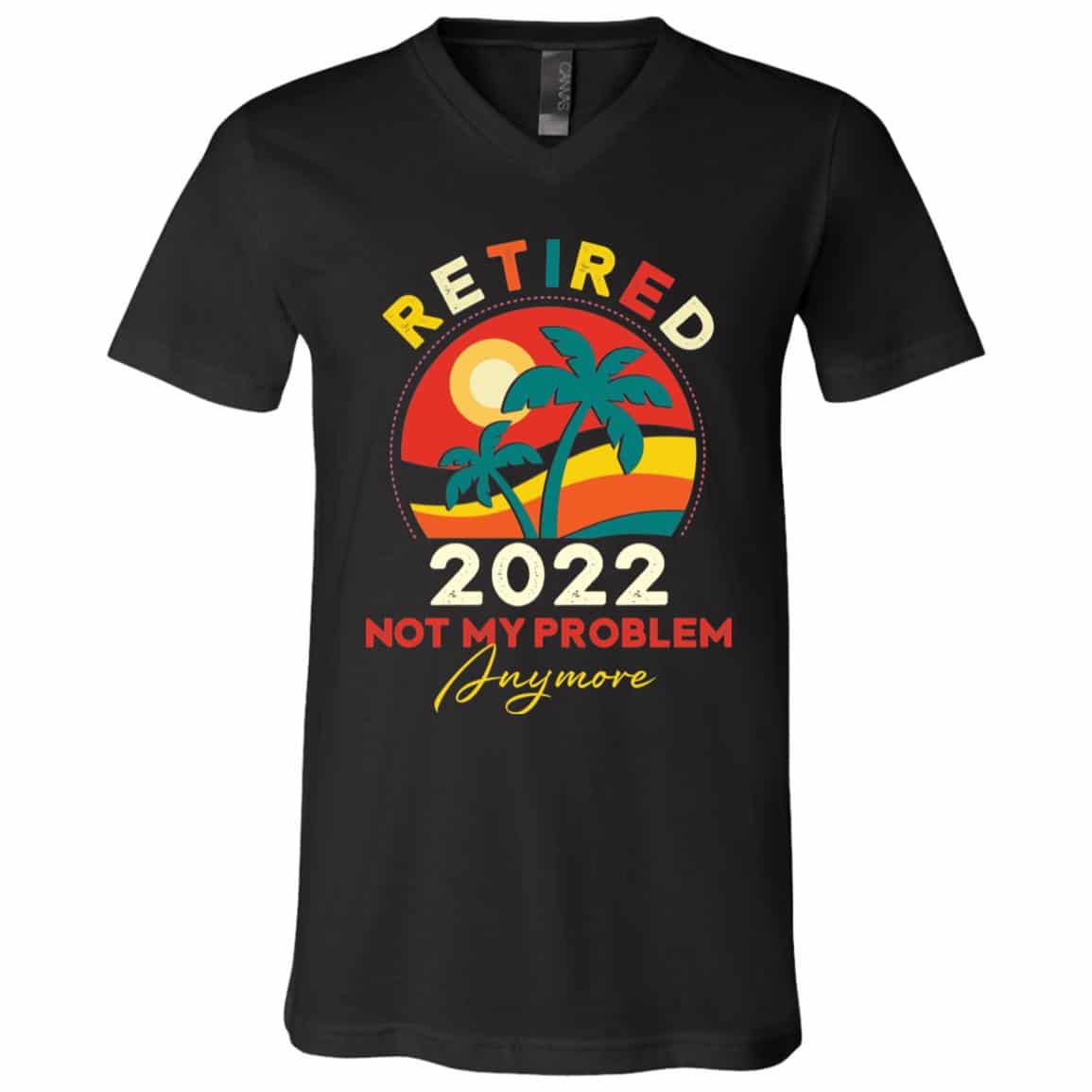 Personalized retired shirt, Black, V-Neck T-Shirt Personalized retired shirt, Black, V-Neck T-Shirt