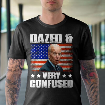 Alternative view of Dazed And Very Confused Funny Biden T-Shirt