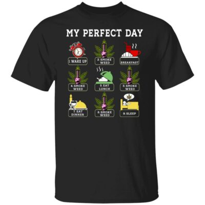 5Th. Perfect Day Weed 3, Black, Unisex T-Shirt