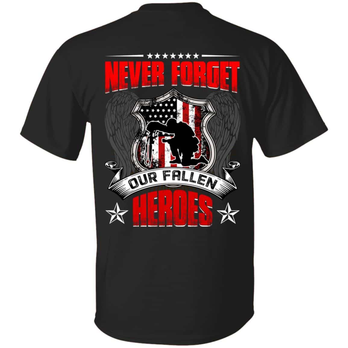 2Th. Our Fallen Heroes 2, Black, Unisex T-Shirt