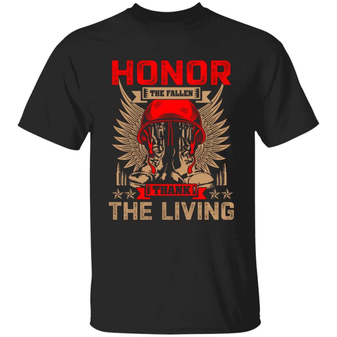 3Th. Honor The Fallen, Black, Unisex T-Shirt 3Th. Honor The Fallen, Black, Unisex T-Shirt