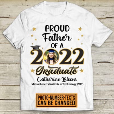 Alternative view of Graduation Family Custom Photo Family Personalized Senior 2022 Photo T-Shirt